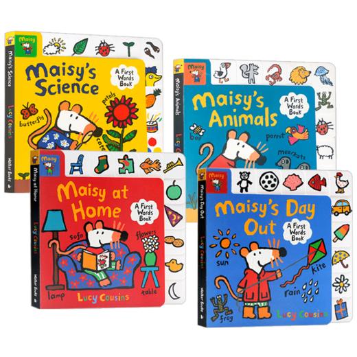 小鼠波波单词书4册 英文原版 Maisy's A First Words Book 廖彩杏书单 英文版进口儿童英语启蒙图画故事书 亲子共读 Lucy Cousins 商品图4