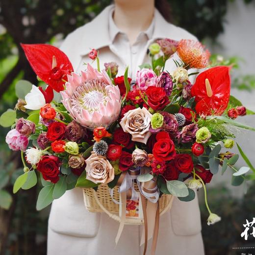 「细雕鎏金」-高端帝王手提花篮 商品图1