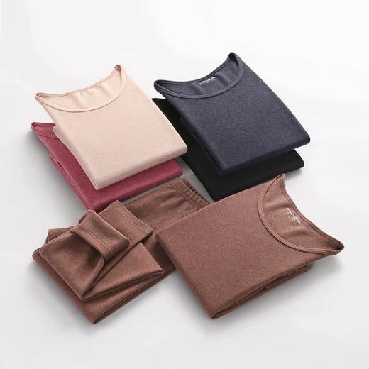 三针高品质双面拉绒圆领女内衣6916 商品图1