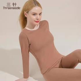 三针德绒保暖圆领女内衣6884