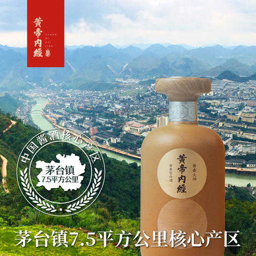 黄帝内经酱香大师酱香型白酒53度礼盒装纯粮食酒国产高度宴请送礼酒水单瓶500ml 商品图3