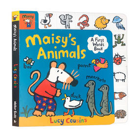 小鼠波波动物单词书 英文原版 Maisy's Animals A First Words Book 廖彩杏书单推荐