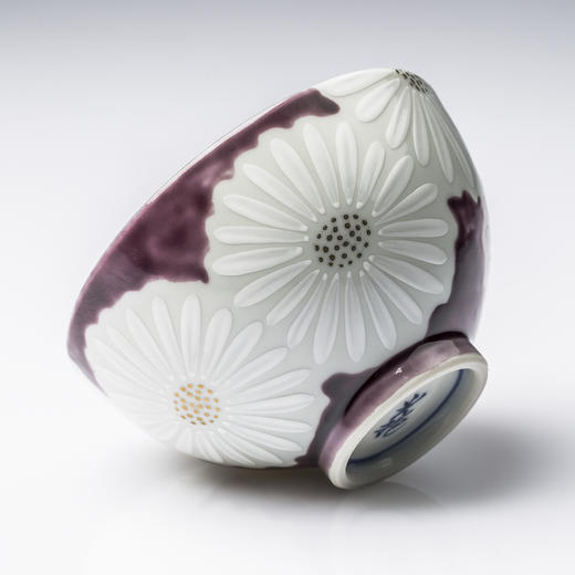 【T.NISHIKAWA】日本原产手工京烧清水烧白菊陶瓷茶杯 商品图7