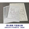 【有步骤、大彩图】郑玲玲工笔画白描底稿《鱼跃龙门》牡丹鲤鱼初学者临摹花鸟线稿ZL35 商品缩略图1