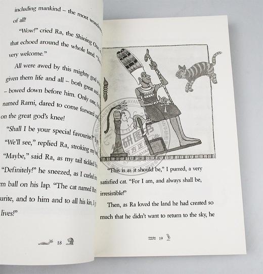 埃及众神和法老的故事 英文原版 Ancient Egypt Gods Pharaohs and Cats 图话经典 英文版原版英语课外阅读 古典神话传说历史书籍 商品图1