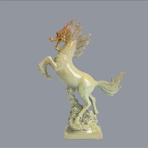宇达青铜摆件 十二生肖马《龙马2#》创意装饰 家居工艺摆件  高17.5cm 商品图0
