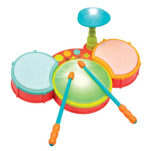 美国比乐B.toys儿童打鼓玩具打击乐器宝宝敲打鼓手拍鼓婴幼儿手敲小鼓-【玩具】 商品图7