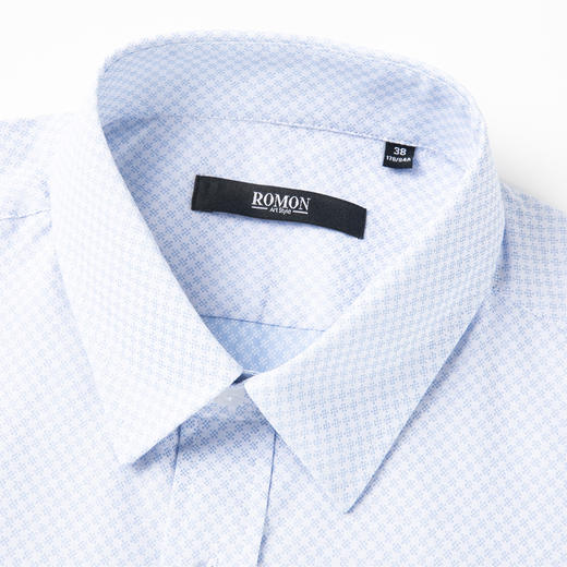 【纯棉】罗蒙男士长袖衬衫春秋商务休闲纯棉提花长袖衬衣 商品图2