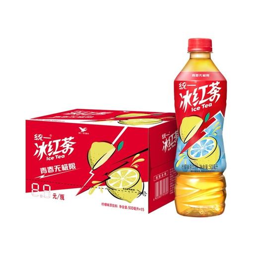 统一 冰红茶绿茶茉莉花味 500ml*15瓶/箱 大瓶整箱瓶装 商品图1