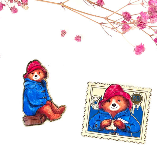 帕丁顿熊文创系列徽章1萌萌小熊的等待 商品图4