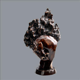 宇达青铜摆件 十二生肖马《沸》创意装饰 家居工艺摆件  高44cm