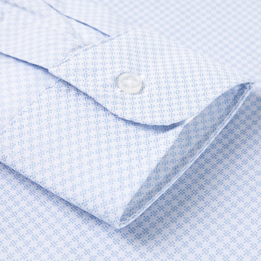 【纯棉】罗蒙男士长袖衬衫春秋商务休闲纯棉提花长袖衬衣 商品图5