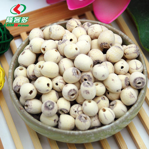 洪湖隆客多特级磨皮白莲500g 商品图2