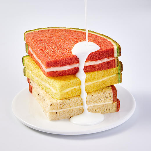 [屁侠推荐]有颜有料的 吃瓜群众大爱的 a1夹心吐司面包 西瓜/哈密瓜/火龙果 商品图5