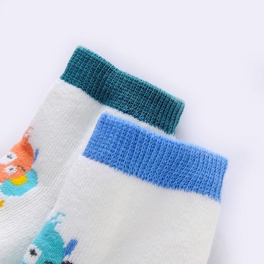 英氏-寝具类（冬）E1厚袜2双装白蓝11CM 商品图1