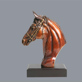 宇达青铜摆件 十二生肖马《神马》创意装饰 家居工艺摆件  高23cm