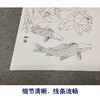 【有步骤、大彩图】郑玲玲工笔画白描底稿《双鲤碧波满塘春》荷花鲤鱼初学者临摹花鸟线稿ZL07 商品缩略图4