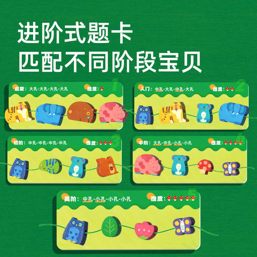 mideer弥鹿串珠儿童玩具精细动作训练穿绳珠子益智积木宝宝1一2岁 商品图1