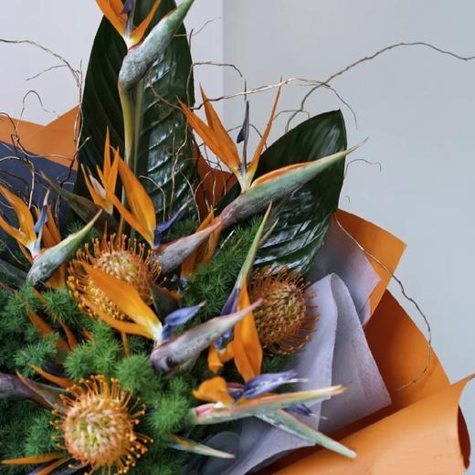 《百鸟朝凤》送领导送长辈必选 天堂鸟高端花束 商品图7