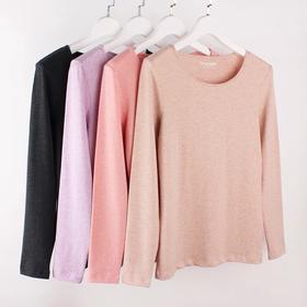 三针德绒保暖圆领女内衣6901