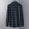【加绒加厚】罗蒙男装保暖衬衫男士商务休闲百搭爸爸装格纹衬衣男 商品缩略图5