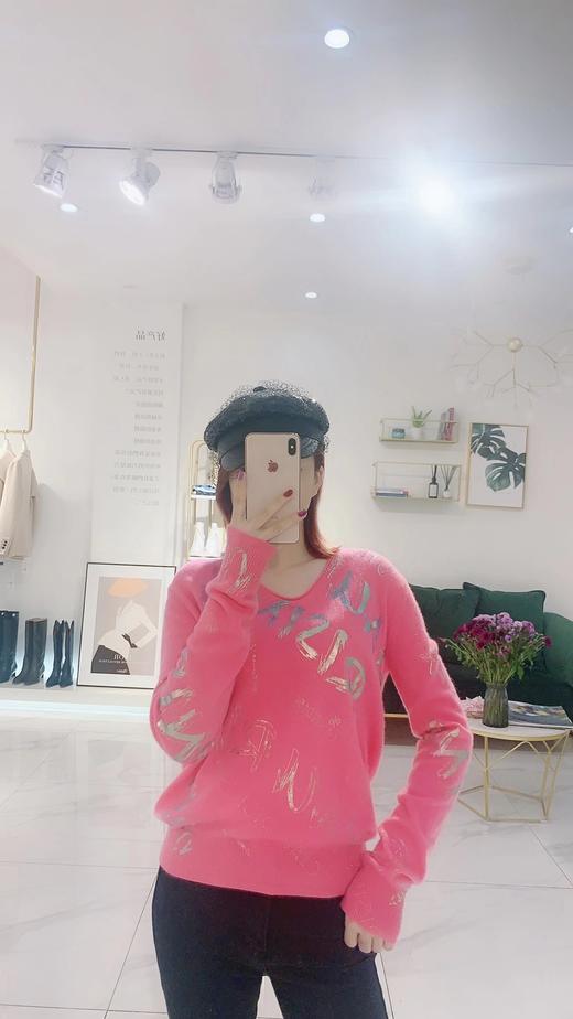 时尚烫银羊绒女衫 商品图0