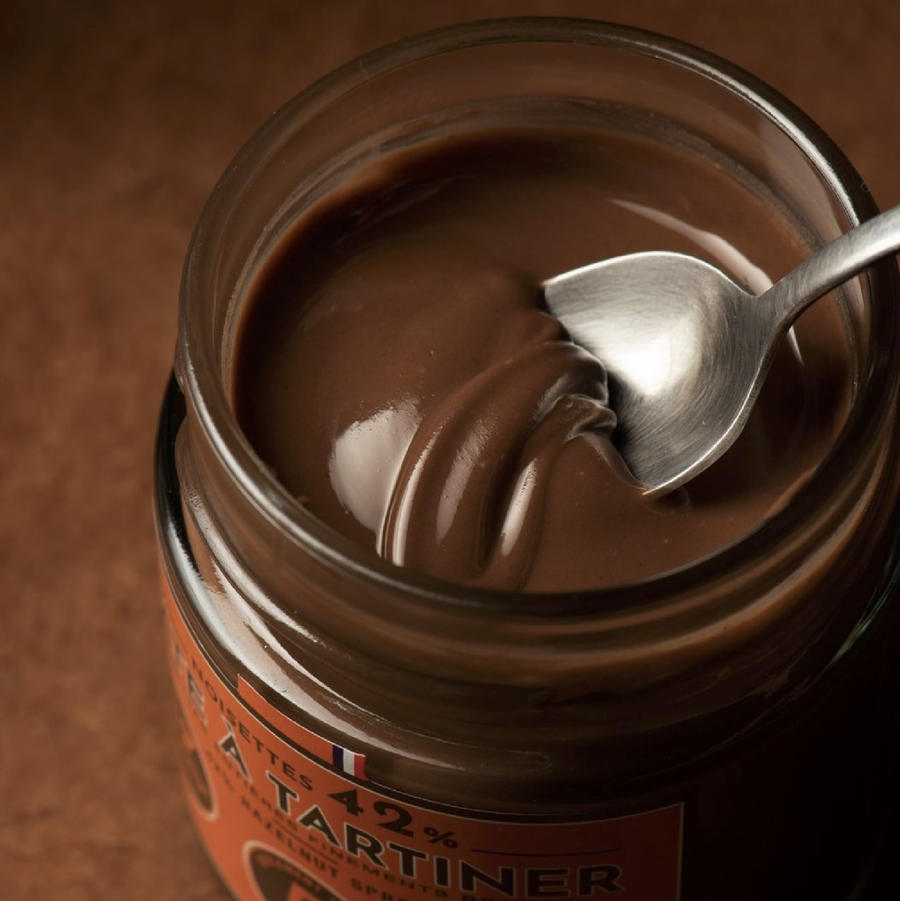 法国michel cluizel42%榛子巧克力酱8%praline榛子酱 250g