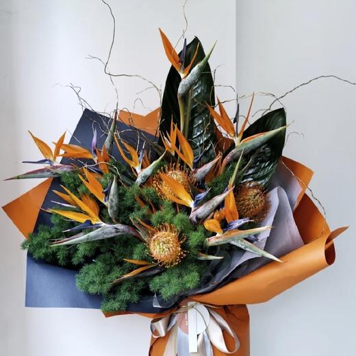 《百鸟朝凤》送领导送长辈必选 天堂鸟高端花束 商品图1