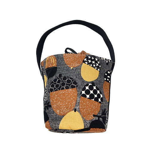 HUJI祤集圆桶手提包插画大松果 商品图2