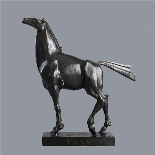 宇达青铜摆件 十二生肖马《雄风长啸》创意装饰 家居工艺摆件  高42cm 商品图0