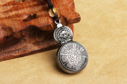 葫芦吊坠 锌合金 中间可转动 商品图1