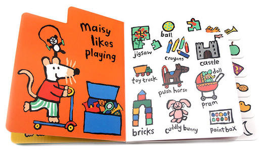 小鼠波波单词书4册 英文原版 Maisy's A First Words Book 廖彩杏书单 英文版进口儿童英语启蒙图画故事书 亲子共读 Lucy Cousins 商品图2