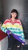 彩虹提花羊绒女衫 商品缩略图3