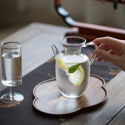 如影执壶 仿宋茶壶日式小枣执壶耐热茶具泡绿茶器透明小号醒酒壶玻璃壶单壶 商品图3