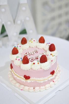 【生日蛋糕】草莓复古款