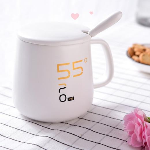 贝丽马克杯W1-C心语杯白 55度暖暖杯创意杯子送朋友送女友恒温保温杯 商品图1