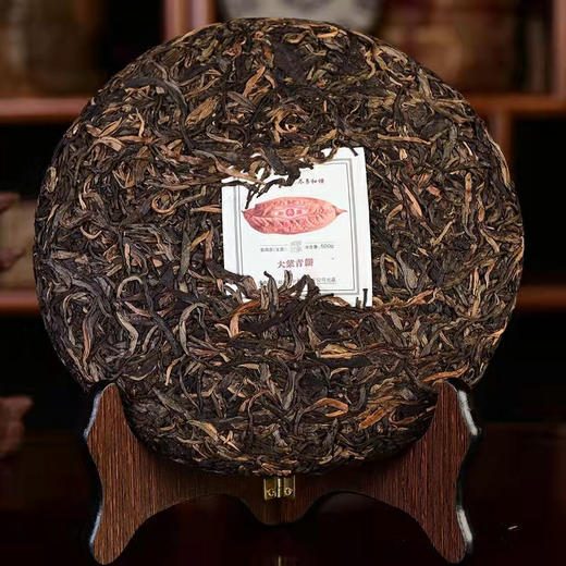 【收藏珍品】云南普洱茶 勐库戎氏2012年大叶青饼 普洱茶生茶500g 商品图1