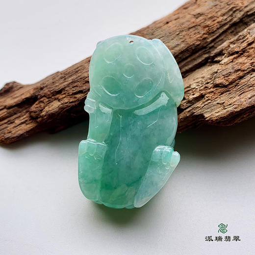 派瑞翡翠 翡翠挂件 糯种 绿色 商品图3