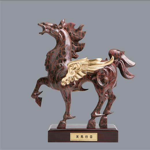 宇达青铜摆件 十二生肖马《天马行云》创意装饰 家居工艺摆件  高29cm 商品图0