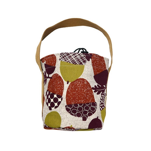 HUJI祤集圆桶手提包插画大松果 商品图1