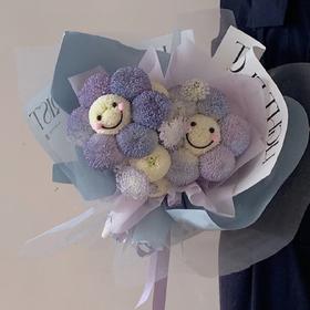 《小可爱》乒乓菊紫色花束