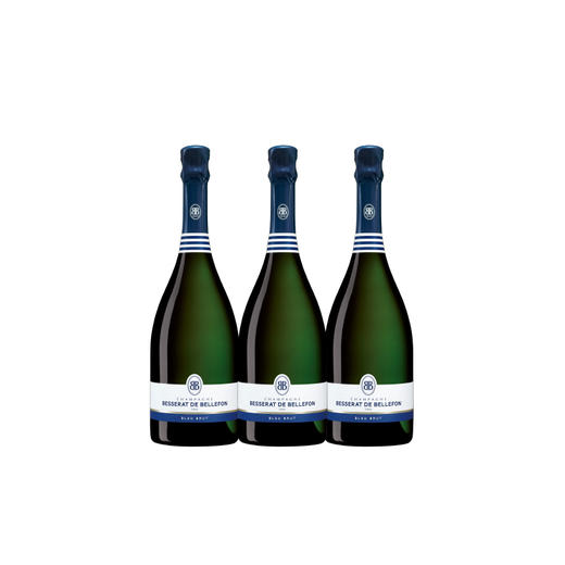 Besserat de Bellefon Cuvée des Moines Bleu Brut 贝瑟百芬修道士珍藏版系列 蓝标经典天然型香槟 375ml组合装 商品图0