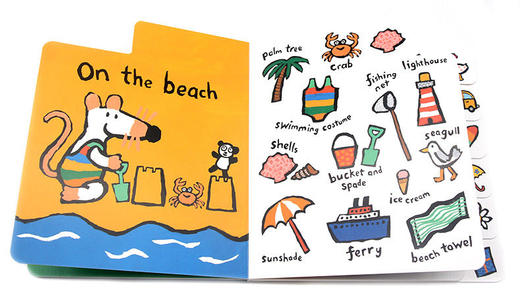 小鼠波波的yi天 英文原版 Maisy's Day Out A First Words Book 进口单词书 廖彩杏书单 商品图1