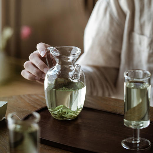 如影执壶 仿宋茶壶日式小枣执壶耐热茶具泡绿茶器透明小号醒酒壶玻璃壶单壶 商品图1