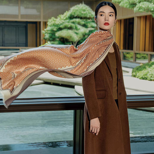 Wensli丝羊毛围巾-格物 商品图0