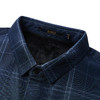 【加绒加厚】罗蒙秋冬保暖衬衫男士正装商务通勤格纹爸爸装衬衣男 商品缩略图4