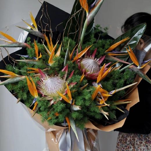 《百鸟朝凤》送领导送长辈必选 天堂鸟高端花束 商品图3