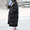 SMD-1028加长款秋冬季羽绒服女款过膝加厚情侣大码艺考中戏校服 商品缩略图1