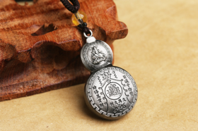 葫芦吊坠 锌合金 中间可转动