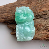 派瑞翡翠 翡翠挂件 糯种 绿色 商品缩略图3